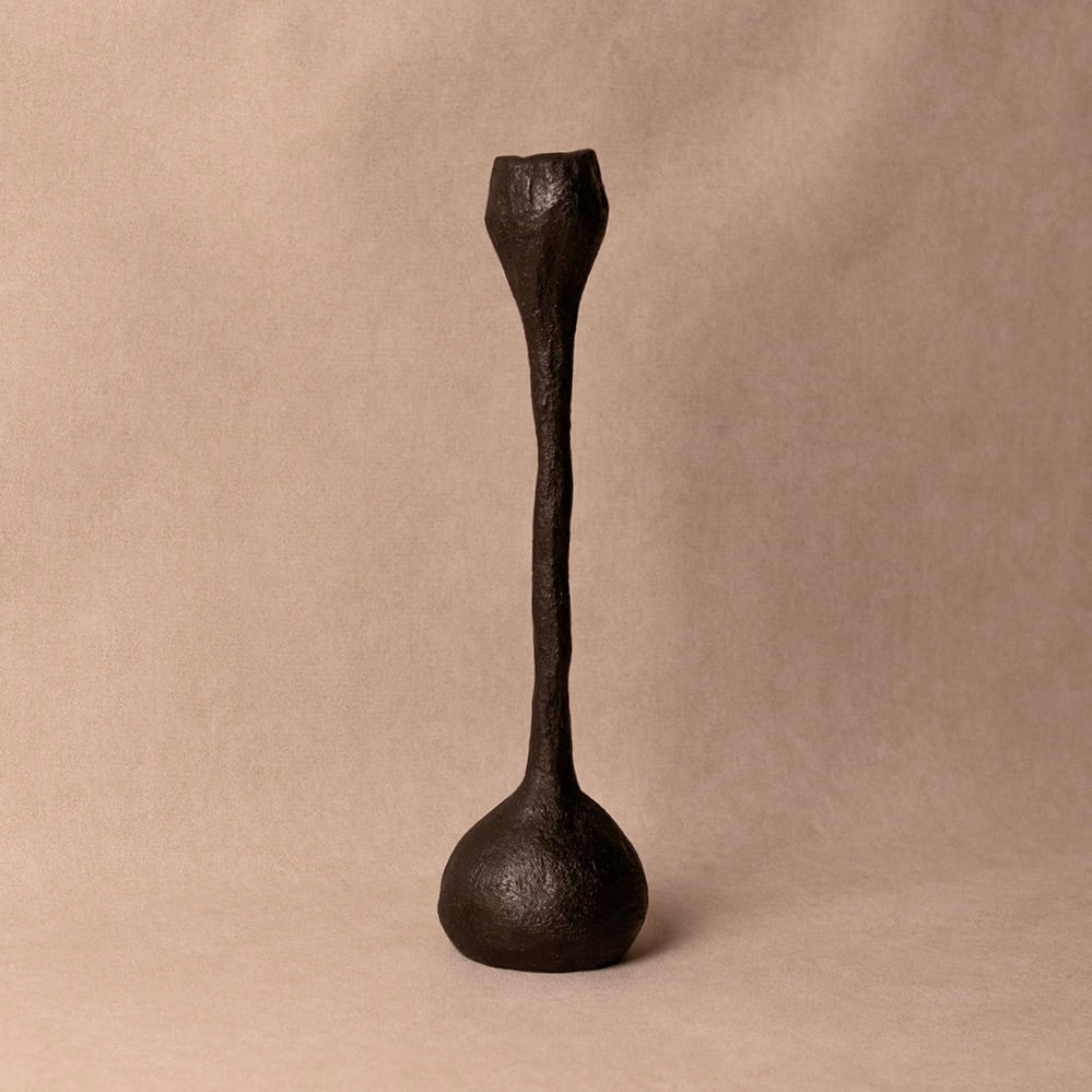 The Tektona Candle Holder - Blackened Bronze