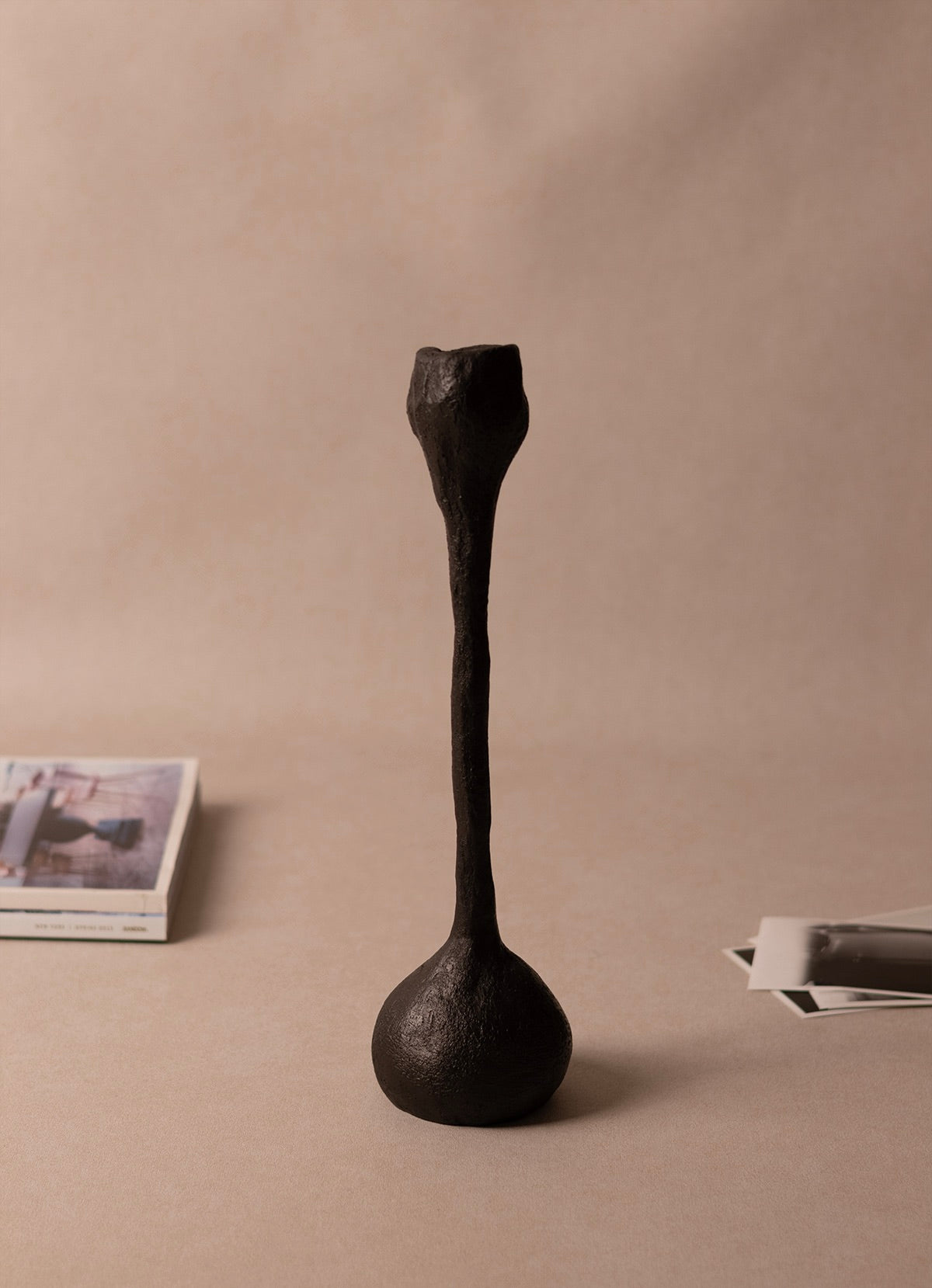 The Tektona Candle Holder - Blackened Bronze