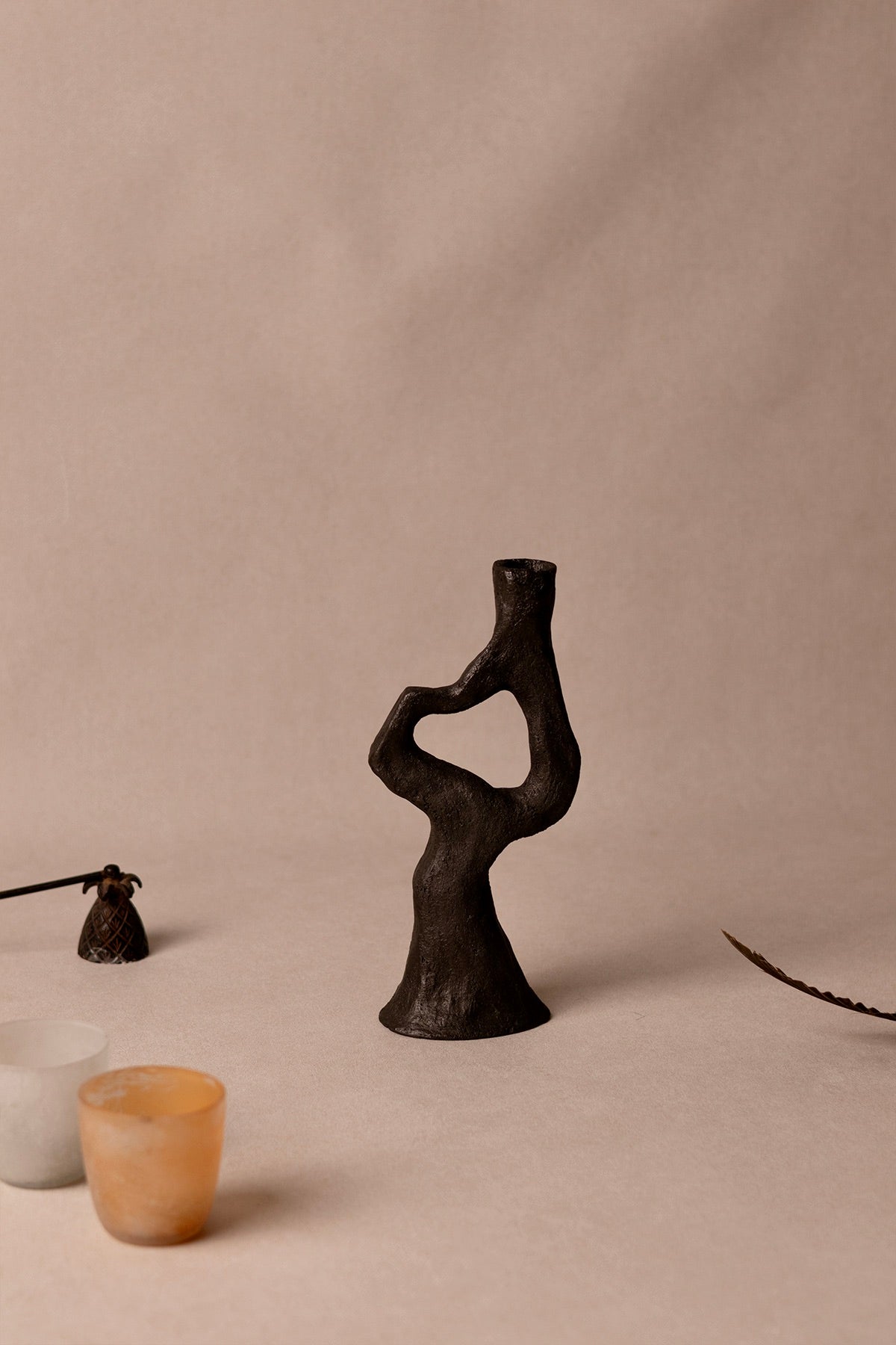 The Haythorne Candle Holder - Blackened Bronze