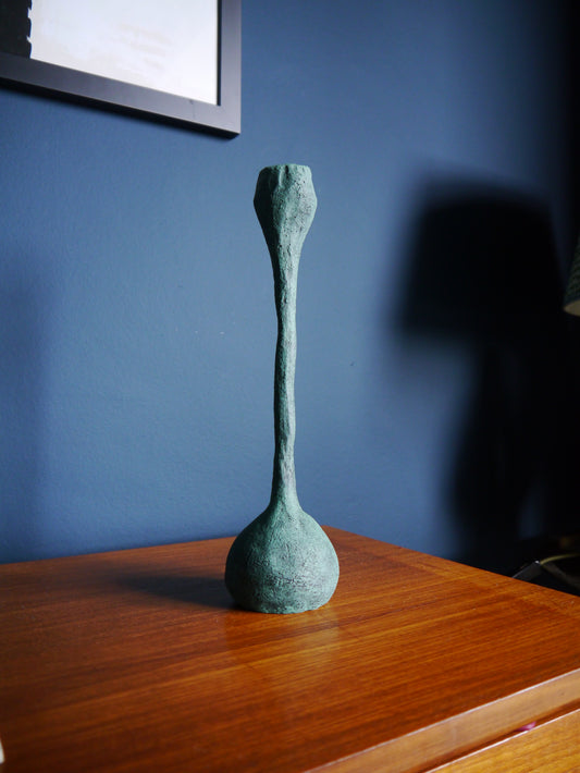 The Tektona Candle Holder - Faux Verdigris Bronze