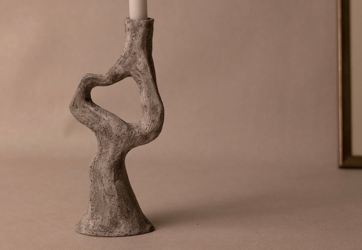 The Haythorne Candle Holder - Stone White