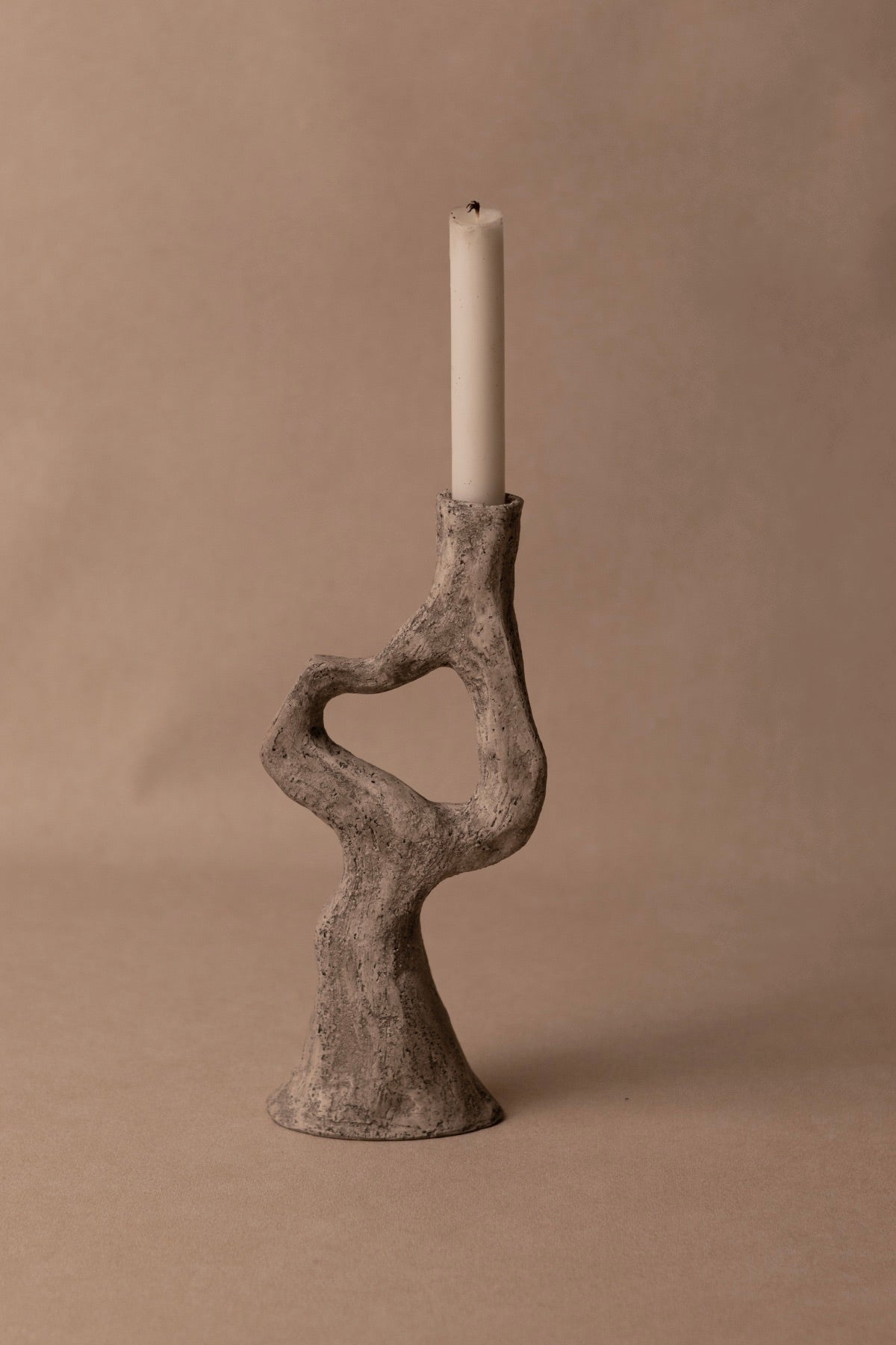 The Haythorne Candle Holder - Stone White